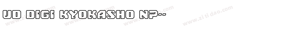 UD Digi Kyokasho NP-字体转换